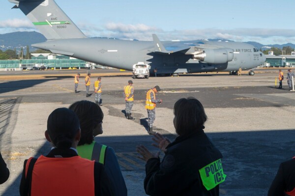 Arrival of Deportation Flights in Guatemala